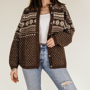 vintage knit cardigan